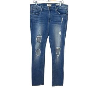 Frame L’Homme Skinny Hampstead Distressed Jeans Mens 36